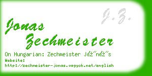 jonas zechmeister business card